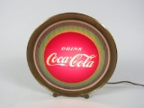 Wonderful 1950s Coca-Cola soda fountain light-up countertop sign.