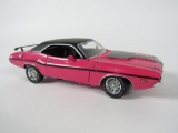 1970 Dodge Challenger 440 Six Pack Panther Pink LE Franklin Mint 1:24 scale diecast model car.