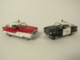 1956 Nash Metropolitan Police and Fire Chief 1:24 scale Franklin Mint diecast model cars