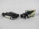 1951 Mercury Custom and a 1931 Ford Model A Hot Rod Panel Truck Danbury Mint 1:24 scale