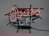 Choice Coors Light neon tavern sign. Nice and bright!