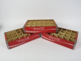 Lot of three vintage Coca-Cola wooden bottle crates. Very clean!