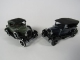 1931 Ford Model A Phaeton LE and a 1931 Ford Model A Coupe diecast models.