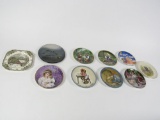 Lot of 10 collector plates various manufacturers. Includes some by Pickard, Schmid 