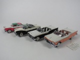 Lot of four Franklin Mint Ford 1:24 scale diecast models.