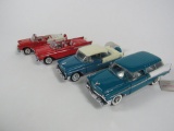 Lot of four Franklin Mint 1950's Chevrolet 1:24 scale diecast models.