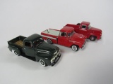 Lot of three Danbury Mint 1:24 scale diecast pickup trucks.