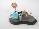 Franklin Mint Fabulous Fifites Thunderbird Drive In mechanical bank.