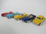 Lot of 5 1:24 scale model cars maker unknown.