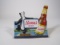 1960s Hamm's Beer vacuum formed three-dimensional sign with period bottle and Bear.