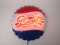 Nifty newer diner Pepsi-Cola reproduction tin bottle cap shaped neon sign.