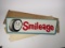Highly desirable NOS 1968 BF Goodrich Smileage single-sided tin automotive garage sign.