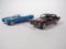 1966 Ford Mustang HDT and 1969 Chevy Camaro Danbury Mint 1:24 scale die-cast models.