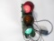 Vintage municipal stop light with controller.