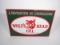 Reproduction - Very nice Wolf's Head Motor Oil single-sided porcelain sign.