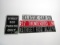 Lot of four reproduction embossed metal street signs.