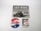 Lot consisting of two reproduction porcelain signs for Pepsi and Cushman and a Hot Rods Calendar.