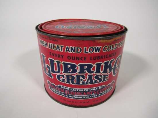 1930s Lubriko Grease 5-pound grease tin.