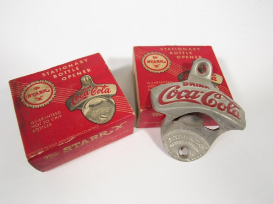 NOS 1930s Starr X Coca-Cola bottle openers still in the original boxes.