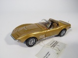 Good-looking 1971 Corvette LS6 Stingray Franklin Mint 1:24 scale die cast model.
