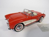 Terrific 1957 Corvette Fuelie Fiberglass Edition Franklin Mint 1:24 scale diecast model car.
