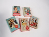 Lot of five circa 1940s-1960s Coca-Cola playing card decks.