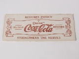 1906 Restores Energy Drink Coca-Cola ink blotter. Rarely seen or found.