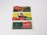 Choice lot of three 1930s Coca-Cola ink blotters.