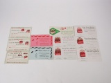 Lot of eleven 1930s-50s Coca-Cola Bottling Company complimentary 6 Bottles of Coke coupons.