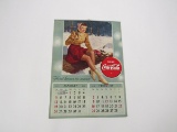Wonderful 1941 Drink Coca-Cola calendar with period graphics.