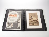 Large folio of over 80 large vintage Coca-Cola print ads circa turn of the century to late 1920's.