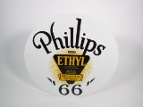 Reproduction - Sharp Phillips 66 Ethyl single-sided tin sign with Ethyl burst logo.