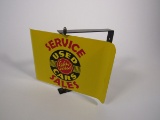 Reproduction - Safety Tested Used Cars Sales-Service double-sided tin wind-motion flange sign.