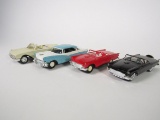 Lot consisting of four original AMT Ford Automobiles dealers promotional cars by AMT.