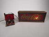 Lot of two newer Coca-Cola display pieces.