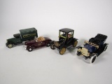 Lot of four interesting diecast cars.