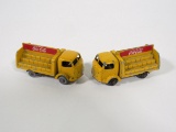Lot of two vintage Match Box 2-ton Coca-Cola delivery trucks.