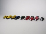 Lot of 9 Blicar Hobbycar 1:43 scale diecast model delivery and Fire Trucks