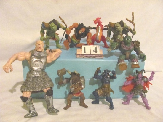 1 lot, 9 in lot, Medieval Monsters