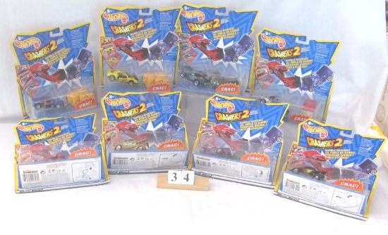 1 lot, 8 in lot, Hot Wheels - Crashers