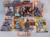 1 lot, 8 in lot, Hot Wheels - Captain America