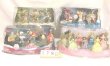 1 lot, 4 in lot, Disney Figurine Playsets
