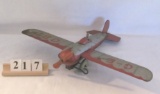 1 in lot, Rare G-E OBT wind-up airplane