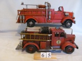 1 lot, 2 in lot, Decorative pumper Fire Trucks