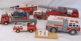 1 lot, 6 in lot, assorted Fire Trucks