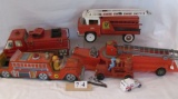 BOX LOT - assorted Fire Engines