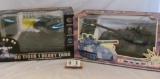 1 Lot, 2 in Lot, Remote Controlled Tanks