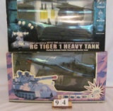 1 Lot, 2 in Lot, Radio Remote Controlled Tanks