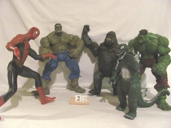 1 lot, 5 in lot, ACTION FIGURES