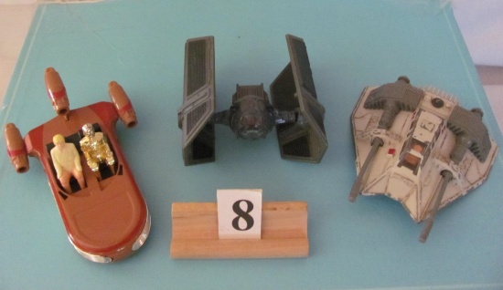 1 lot, 3 in lot, KENNER Die-cast Space Ships